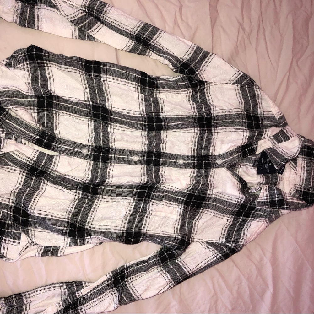 Black and White, American Eagle Flannel